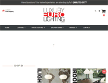 Tablet Screenshot of luxuryeurolighting.com